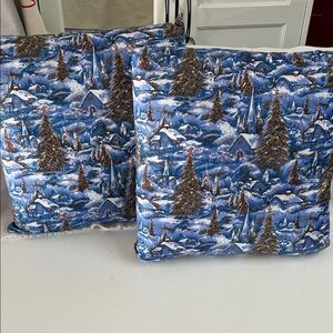 Handcrafted Winter Wonderland Holiday Throw Pillows